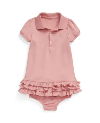 Polo Ralph Lauren Baby Girls Ruffled Short Sleeves Dress