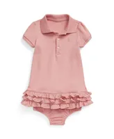 Polo Ralph Lauren Baby Girls Ruffled Short Sleeves Dress