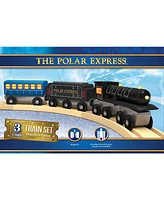 Masterpieces Wood Train Sets - The Polar Express 3 Piece Train Set