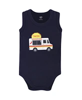 Hudson Baby Boys Cotton Sleeveless Bodysuits 5pk, Taco Truck, 18-24 Months