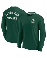 Men's and Women's Fanatics Signature Green Bay Packers Super Soft Long Sleeve T-shirt