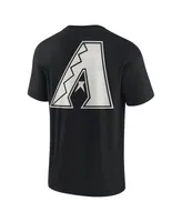 Men's and Women's Fanatics Signature Black Arizona Diamondbacks Super Soft Short Sleeve T-shirt