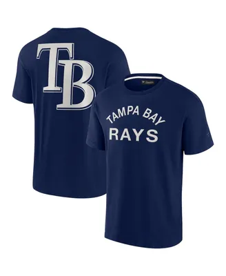 Men's and Women's Fanatics Signature Navy Tampa Bay Rays Super Soft Short Sleeve T-shirt