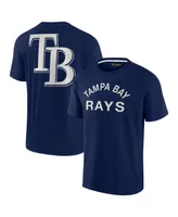 Men's and Women's Fanatics Signature Navy Tampa Bay Rays Super Soft Short Sleeve T-shirt