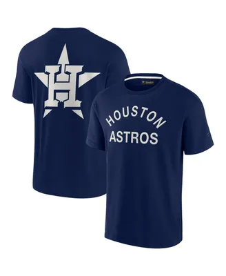 Men's and Women's Fanatics Signature Navy Houston Astros Super Soft Short Sleeve T-shirt