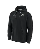 Men's and Women's Fanatics Signature Black Oakland Athletics Super Soft Fleece Pullover Hoodie