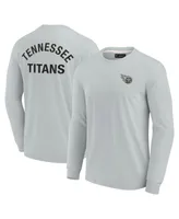 Men's and Women's Fanatics Signature Gray Tennessee Titans Super Soft Long Sleeve T-shirt