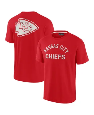 Men's and Women's Fanatics Signature Red Kansas City Chiefs Super Soft Short Sleeve T-shirt