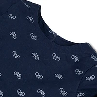 Hope & Henry Toddler Girls Long Sleeve Ruffle Waist Dress