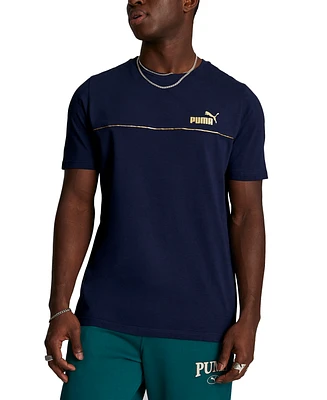 Puma Men's Essentials+ Minimal Gold Logo T-Shirt
