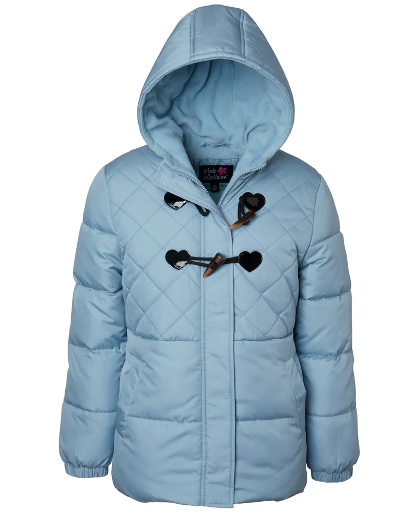 Quilted Detail Padded Jacket Blue