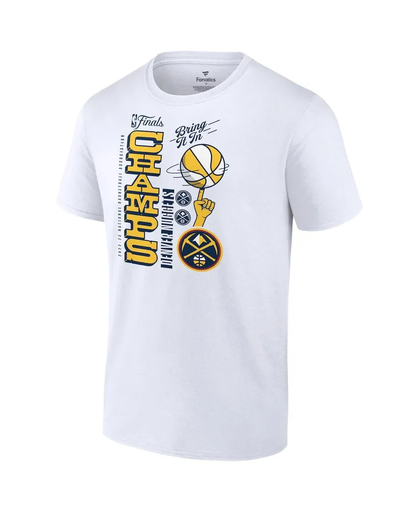 Men's Fanatics White Denver Nuggets 2023 Nba Finals Champions Hometown Originals Review T-shirt