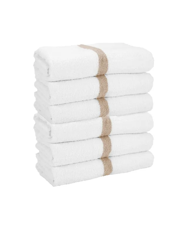 Arkwright Home Power Gym Bath Towels (6 Pack) - 22x44, Color Options, 100%  Ring-Spun Cotton