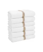 Power Gym Bath Towels (6 Pack) - 22x44, Color Options, 100% Ring-Spun Cotton