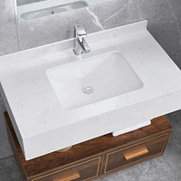Streamdale Furniture Rectangular Undermount Bathroom Sink With Overflow