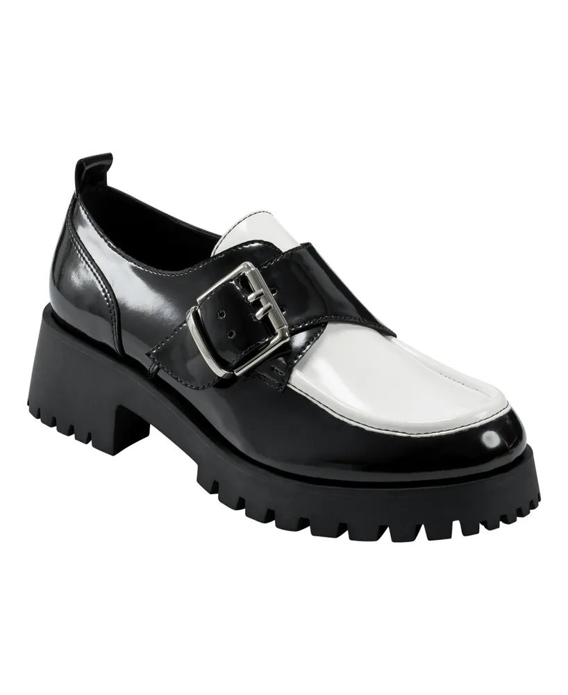 Marc Fisher Women's Hazelton Slip-On Lug Sole Casual Loafers