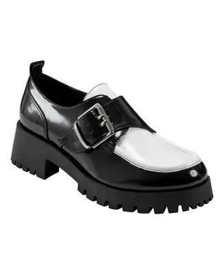 Marc Fisher Women's Hazelton Slip-On Lug Sole Casual Loafers