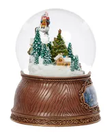 5.7" H Musical Santa, Town Dome