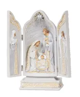 10" Triptych with Holy Family