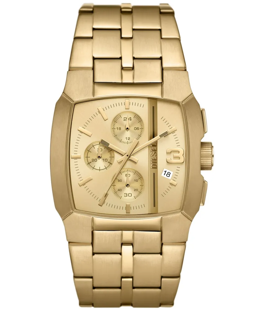 Diesel Men's Cliffhanger Quartz Chronograph Gold-Tone Stainless Steel Watch 40mm