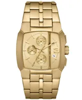 Diesel Men's Cliffhanger Quartz Chronograph Gold-Tone Stainless Steel Watch 40mm