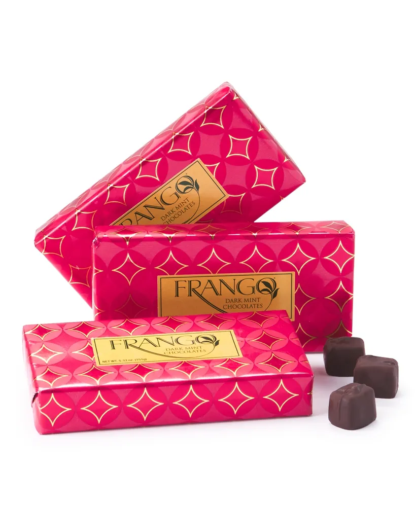 Frango Chocolates 1/3 Lb Wrapped Dark Mint Chocolate Gift Boxes, 3 Pack, Created for Macy's