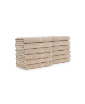 True Color Bathroom Hand Towels (12 Pack), Solid Options, 16x27 in., 100% Soft Cotton