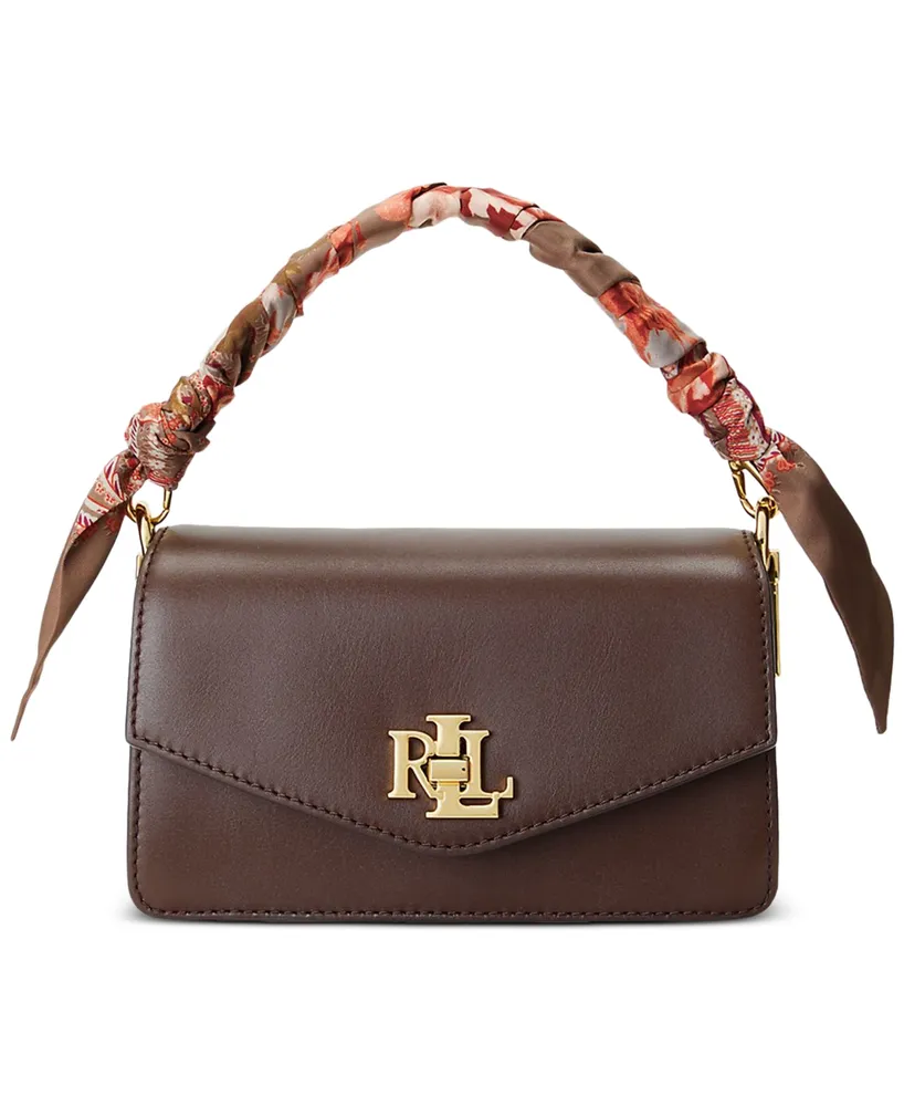 Lauren Ralph Lauren Plaid Twill Small Tayler Crossbody Bag, Brown