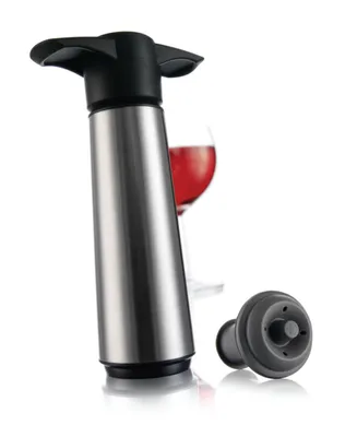 Vacu Vin Stainless Steel Wine Saver Pump with 1 Stopper