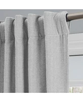 Ricardo Chevron 80C/20P Sustainable Unlined Rod Pocket w/Back Tabs Curtain Panel 48"W x 63"L