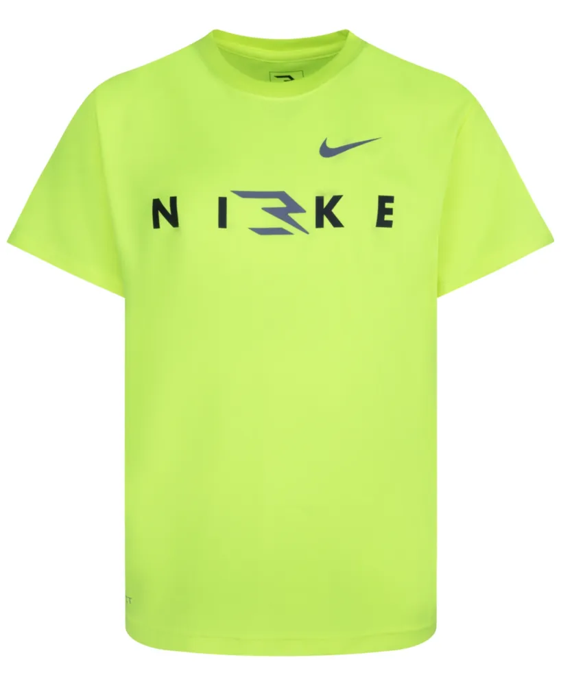 Nike 3BRAND by Russell Wilson Big Boys Crew Neck Long Sleeve Graphic T-Shirt | Gray | Regular Large | Shirts + Tops Graphic T-shirts