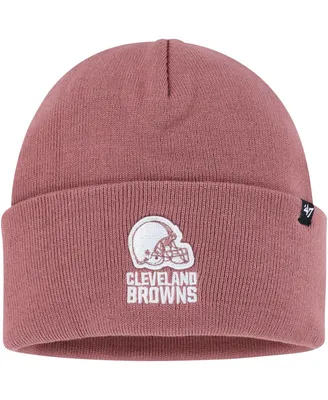 Women's '47 Brand Pink Cleveland Browns Haymaker Cuffed Knit Hat
