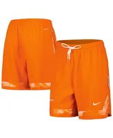 Women's Nike Orange Wnba Jumpwoman Cloud Print Performance Shorts