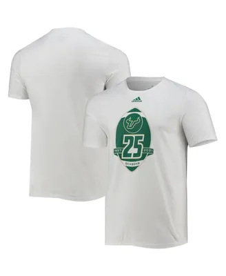 Men's adidas White South Florida Bulls 25th Anniversary T-shirt