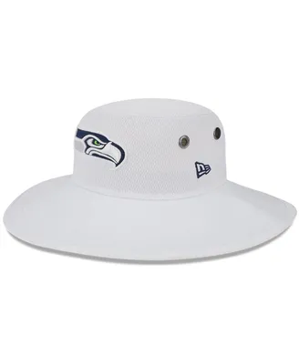 Men's New Era White Seattle Seahawks 2023 Nfl Training Camp Panama Bucket Hat