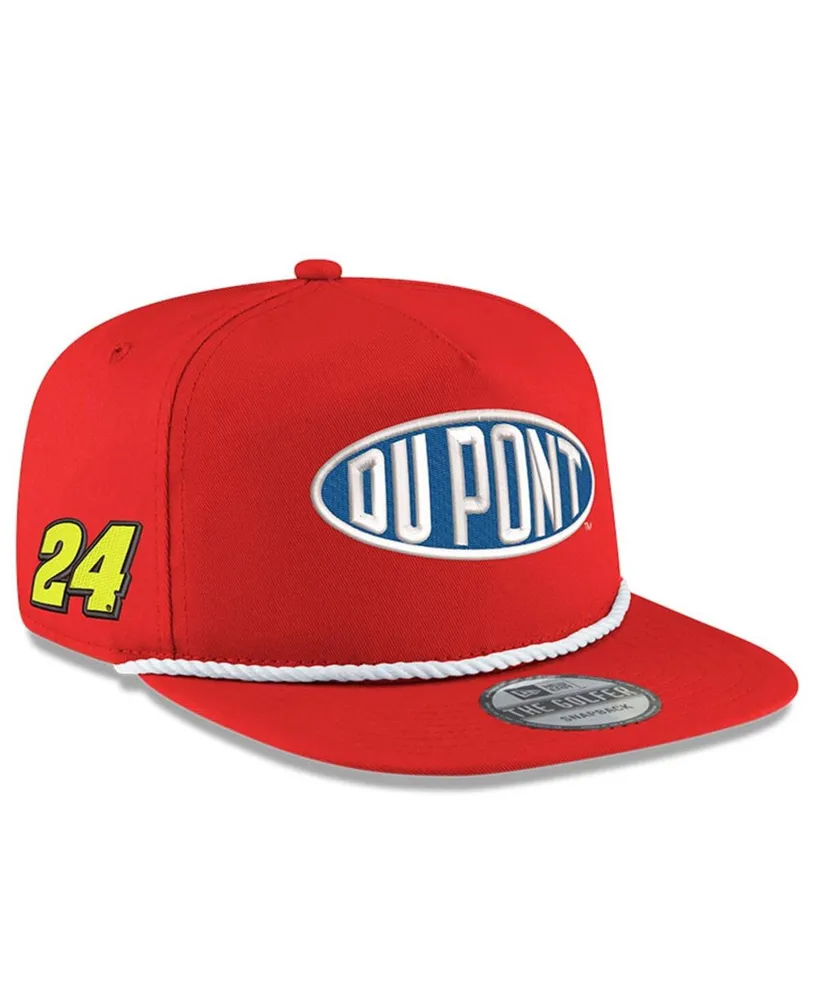 Men's New Era Scarlet Jeff Gordon Dupont Golfer Sponsor Snapback Hat