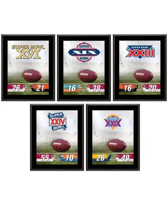 San Francisco 49ers 10.5" x 13" Sublimated Super Bowl Champion Plaque Bundle