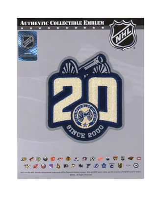 Men's and Women's Columbus Blue Jackets Unsigned 2020-21 25th Anniversary Season National Emblem Alternate Jersey Patch