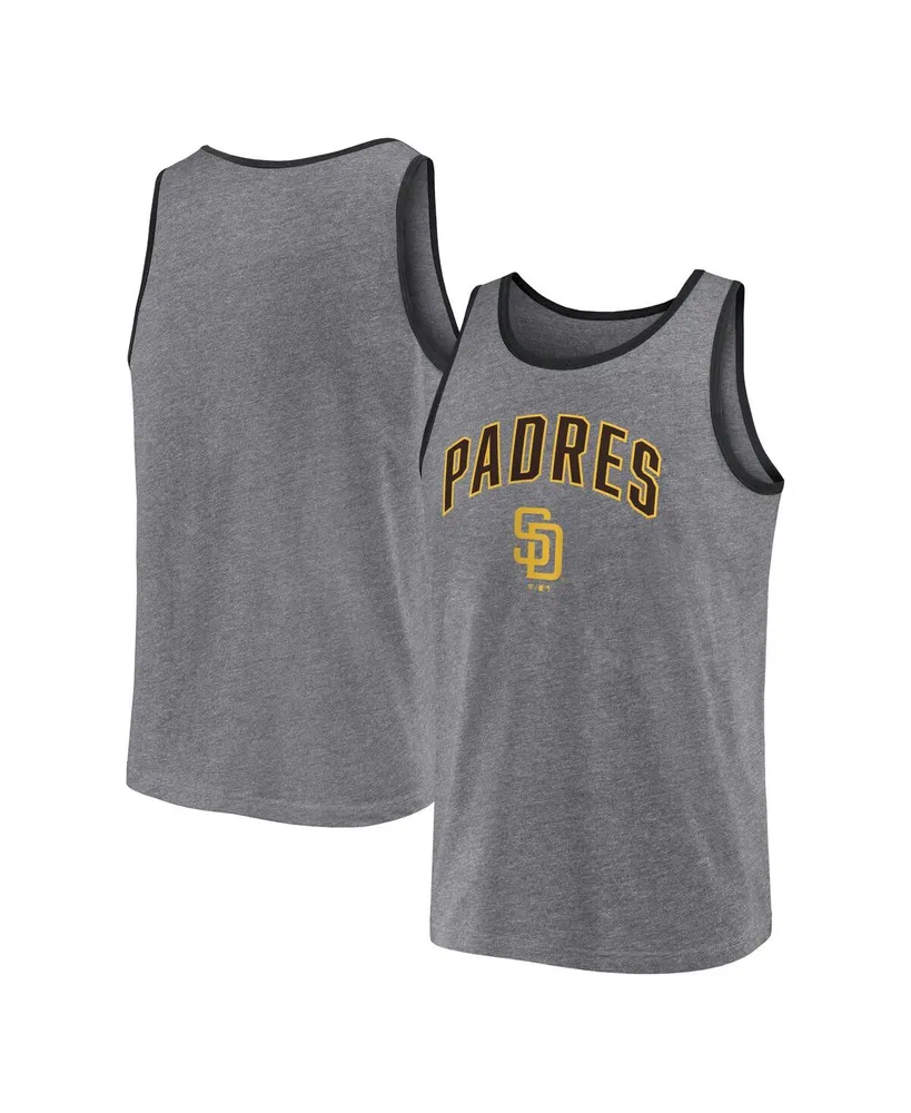 Men's Fanatics Heather Gray San Diego Padres Primary Tank Top