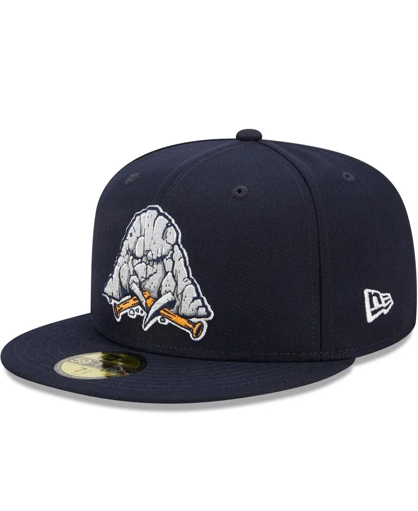 Men's New Era Navy Midland Rockhounds Marvel x Minor League 59FIFTY Fitted Hat