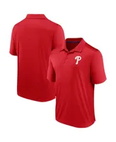 Men's Fanatics Red Philadelphia Phillies Polo Shirt