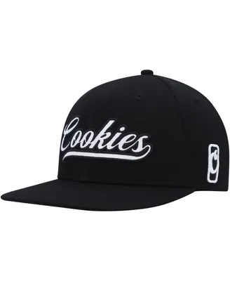 Men's Cookies Black Pack Talk Snapback Hat