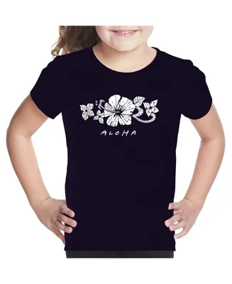 La Pop Art Girls Word T-shirt - Aloha