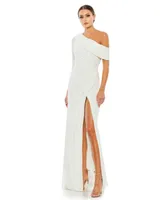 Women's Ieena Ruched Jersey Drop Shoulder Foldover Gown