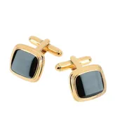 Trafalgar Black Lacquer Cushion Cufflinks