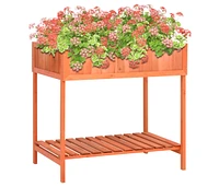 vidaXL Herb Planter 31.5"x23.6"x31.5" Solid Firwood