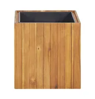 vidaXL Garden Raised Bed Pot 17.1"x17.1"x17.3" Solid Acacia Wood