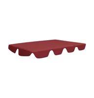 vidaXL Replacement Canopy for Garden Swing Wine Red 74"/66.1"x57.1"/43.3"