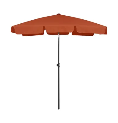 vidaXL Beach Umbrella Terracotta 70.9"x47.2"
