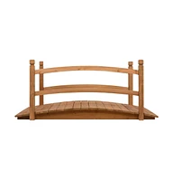 vidaXL Garden Bridge 55.1"x23.6"x23.6" Solid Firwood